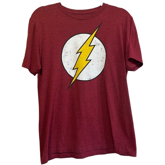 The Flash & DC T-shirt Men's Cotton Polyester Blend Men's Size Medium - Picture 1 of 10